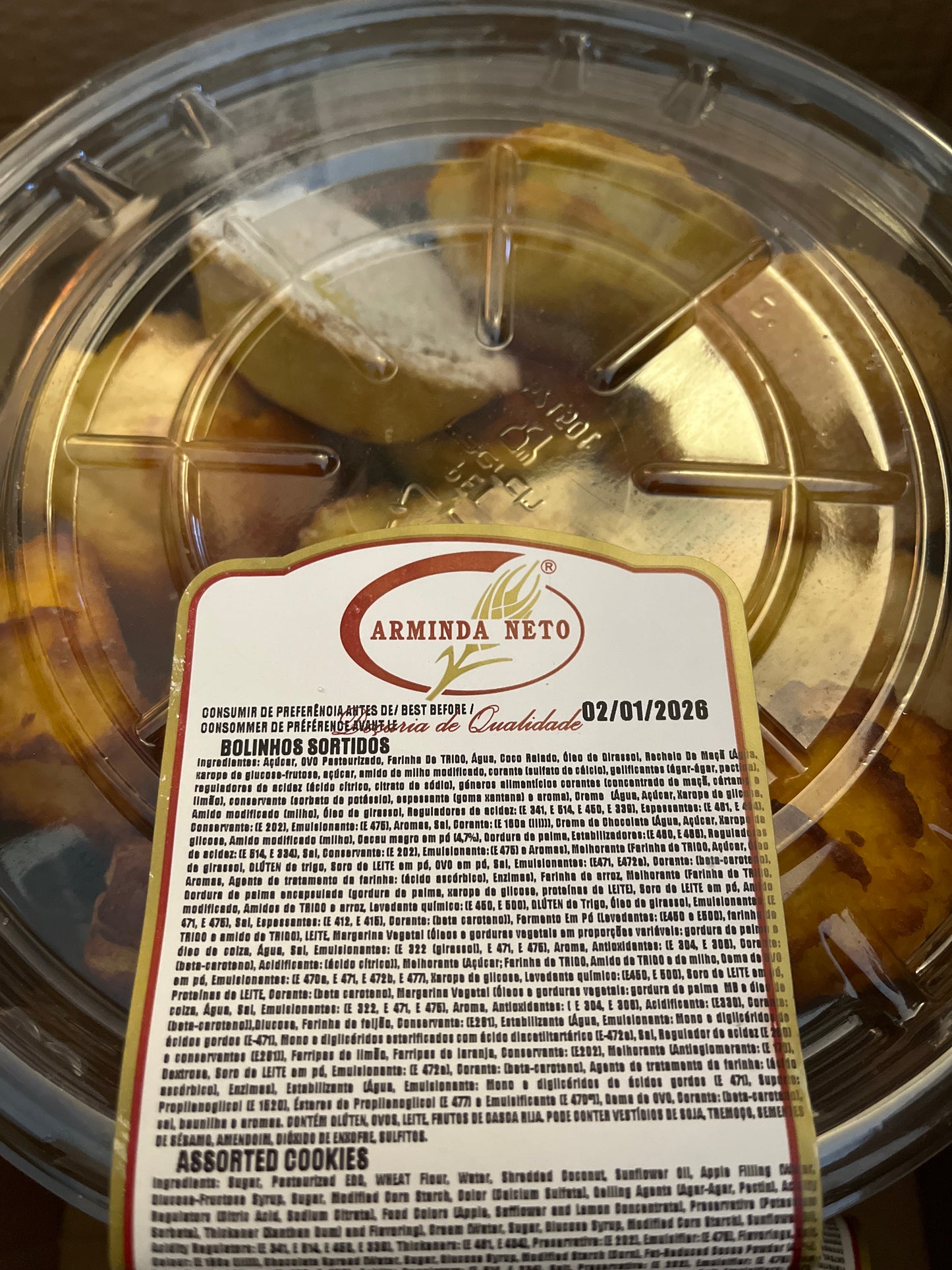 Bolinhos de Sortido 550g validade 18.04.26