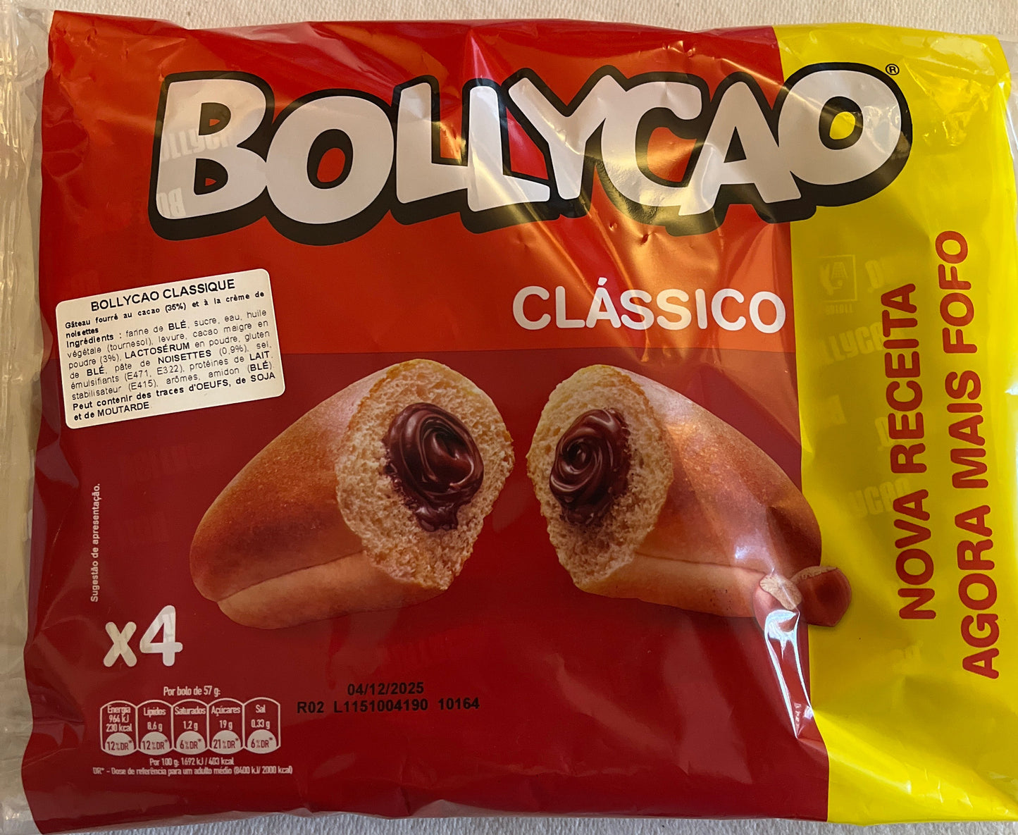 Bollycao 4x57g Validade 04.12.25