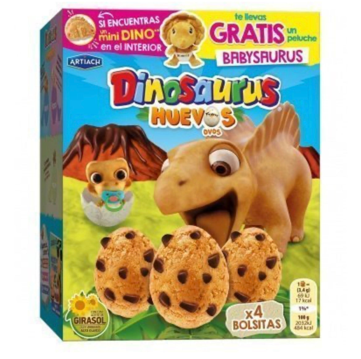Dinosaurus ovos chocolate e cereais 140g