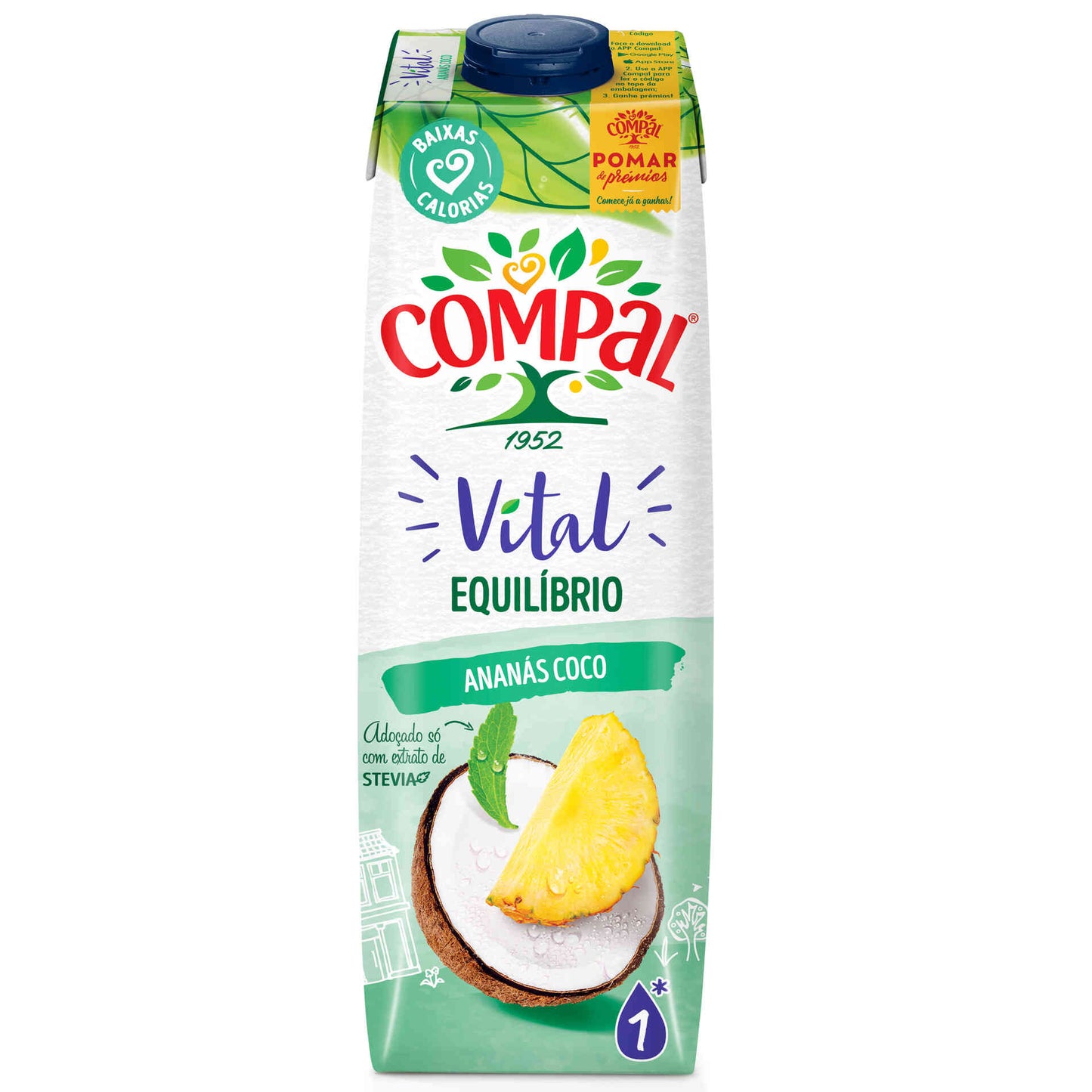 Compal Vital Ananás/ Coco 1L