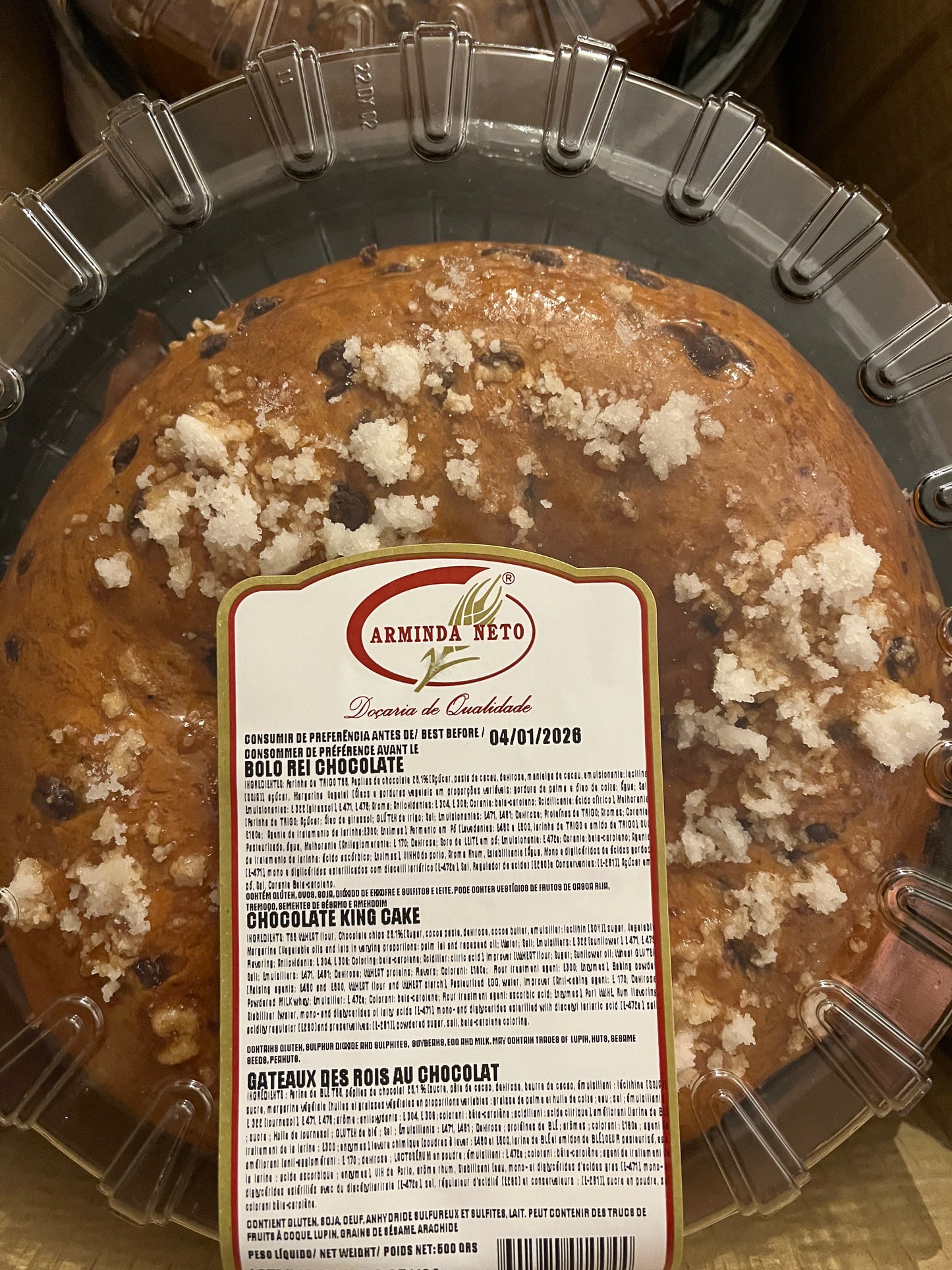 Bolo Rei Chocolate 600g Validade 04.01.26