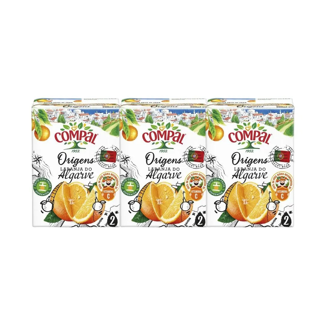 Compal Laranja do Algarve 3x200ml