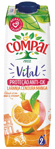 Compal Laranja Cenoura Manga 1L