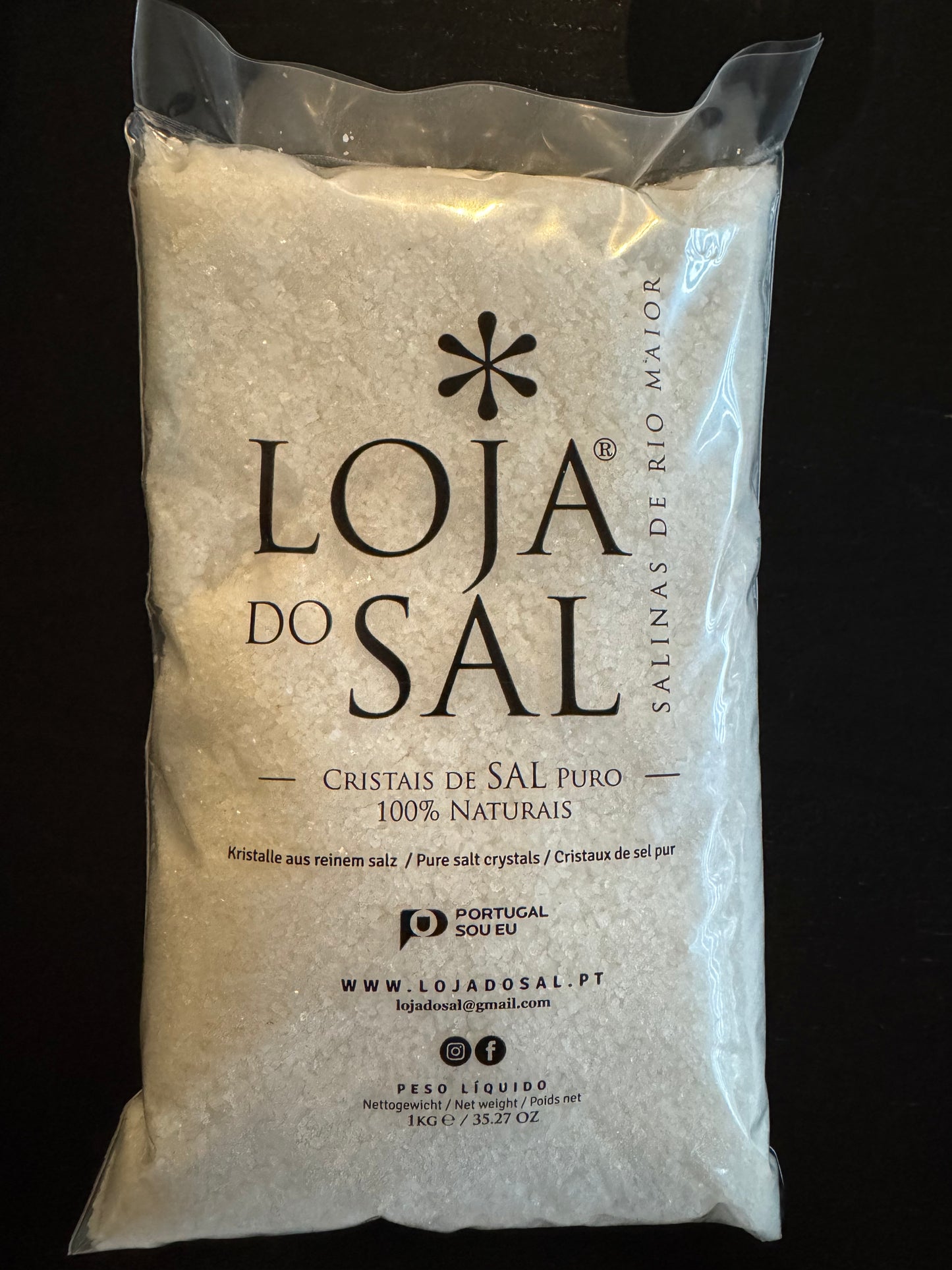 Cristais de Sal Puro 1Kg