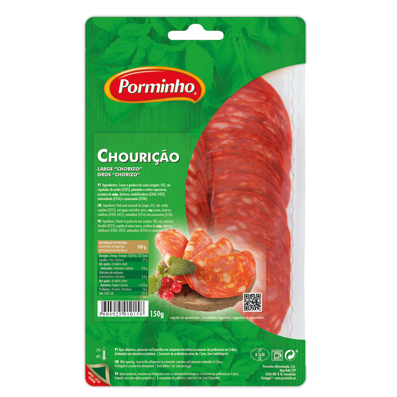 Chouricao Fatiado 150g