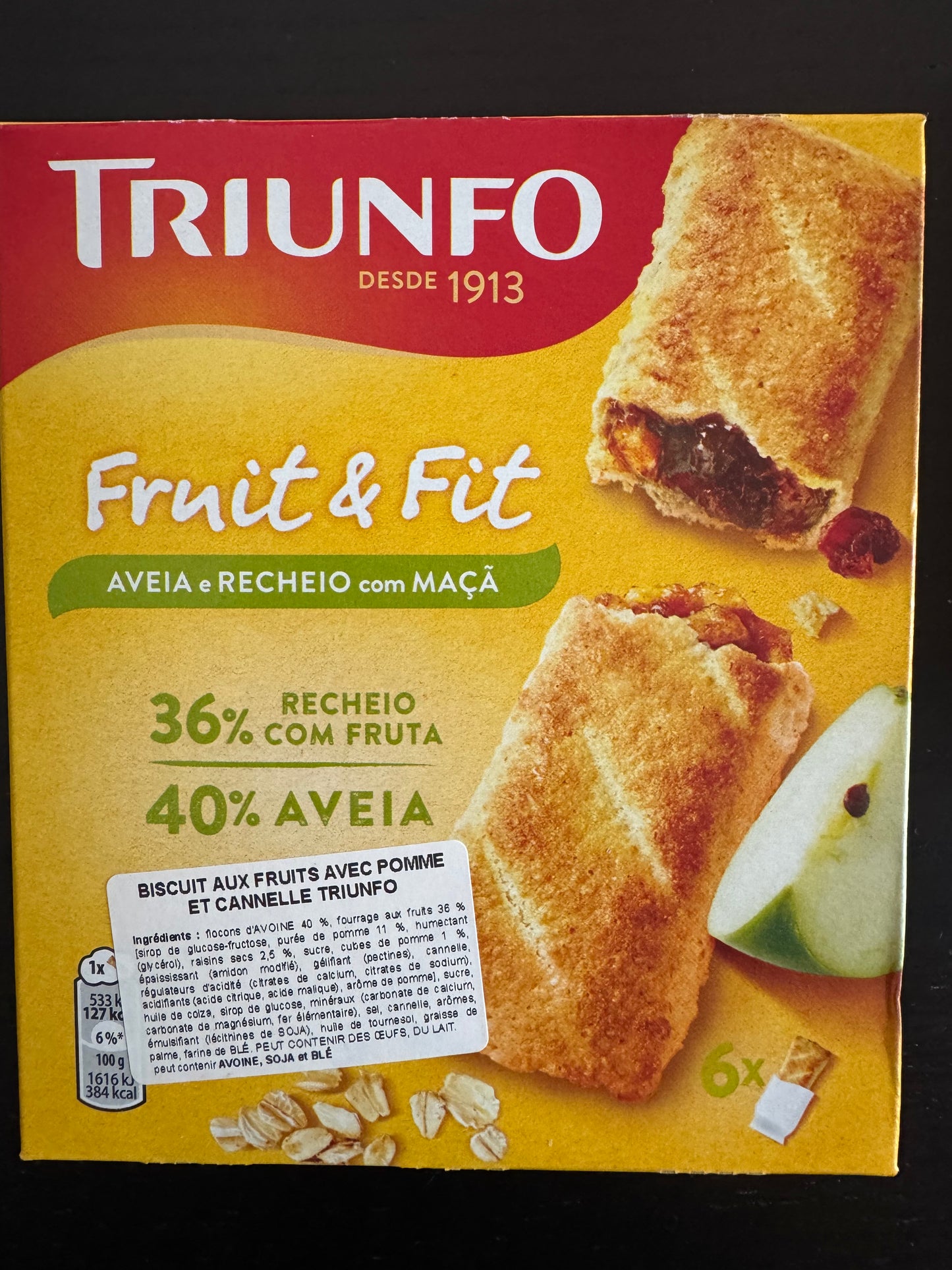 Fruit & Fit Aveia Maçã 200g