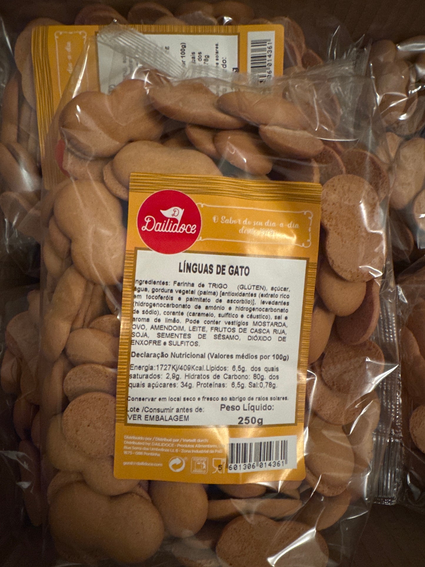Línguas de Gato 250g