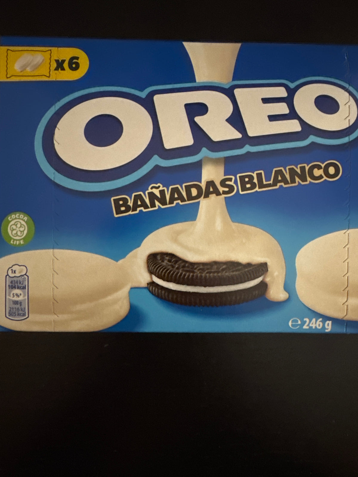 Oreo banhadas Chocolate Branco 246g