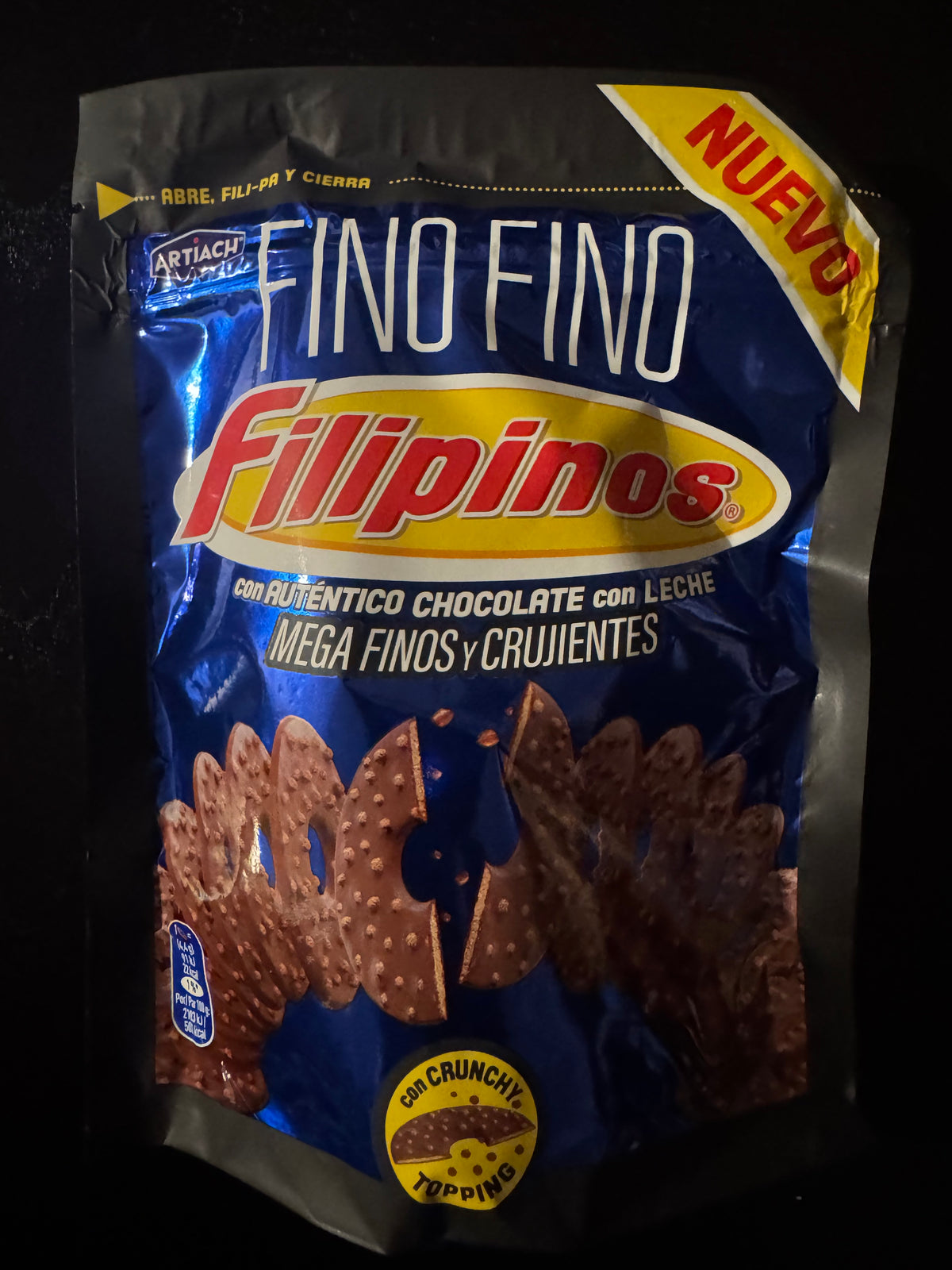 Filipinos fino chocolate e leite 87g