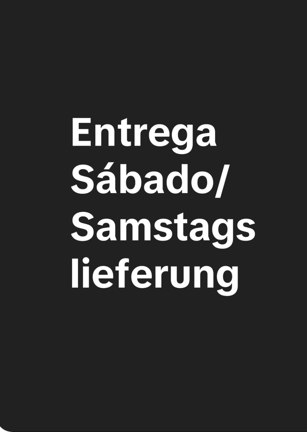 Sábado/ Samstag + 5.00 CHF