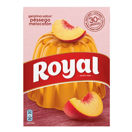 Royal Gelatina Pêssego 114g