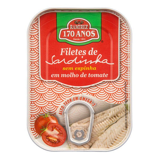 Ramirez Filetes de Sardinha sem espinhas em tomate 100g