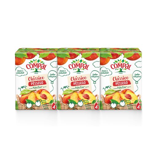 Compal Pêssego 3x200ml