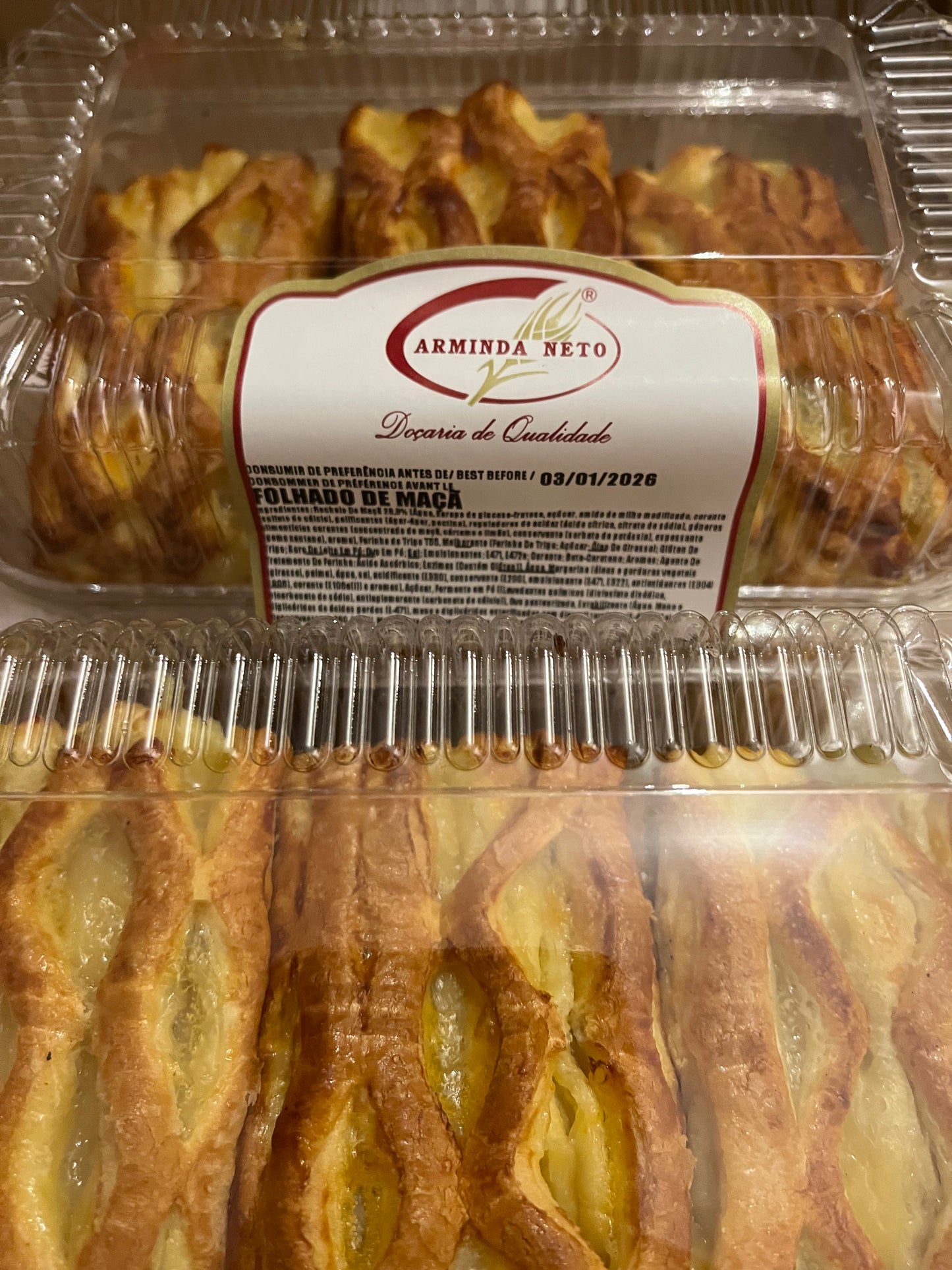 Folhado de Maçã 300g Validade 03.01.26