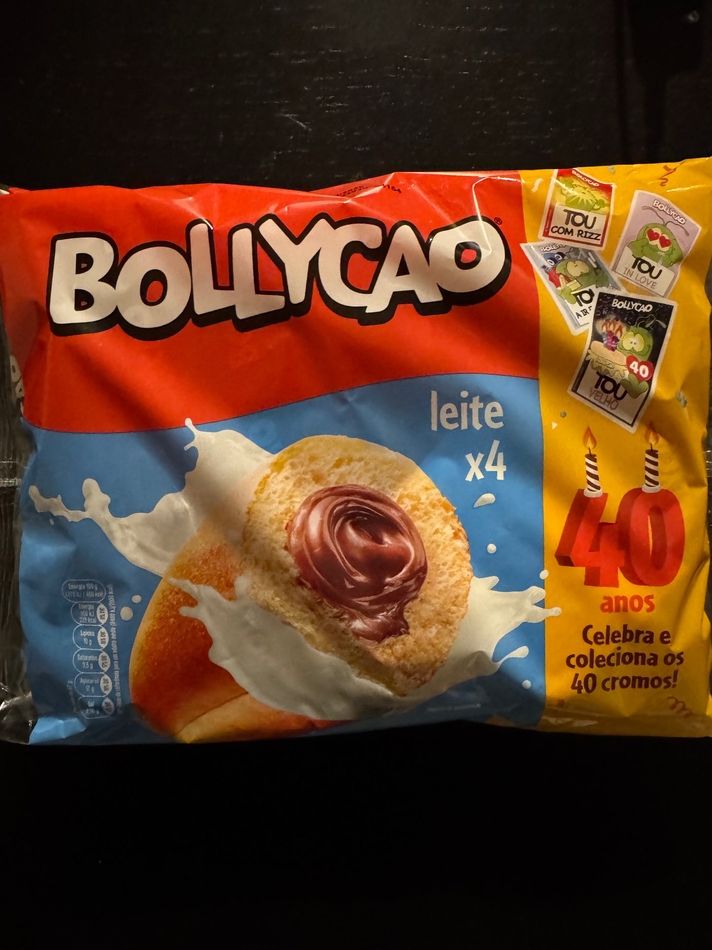 Bollycao Leite 4x57g validade 04.06.26