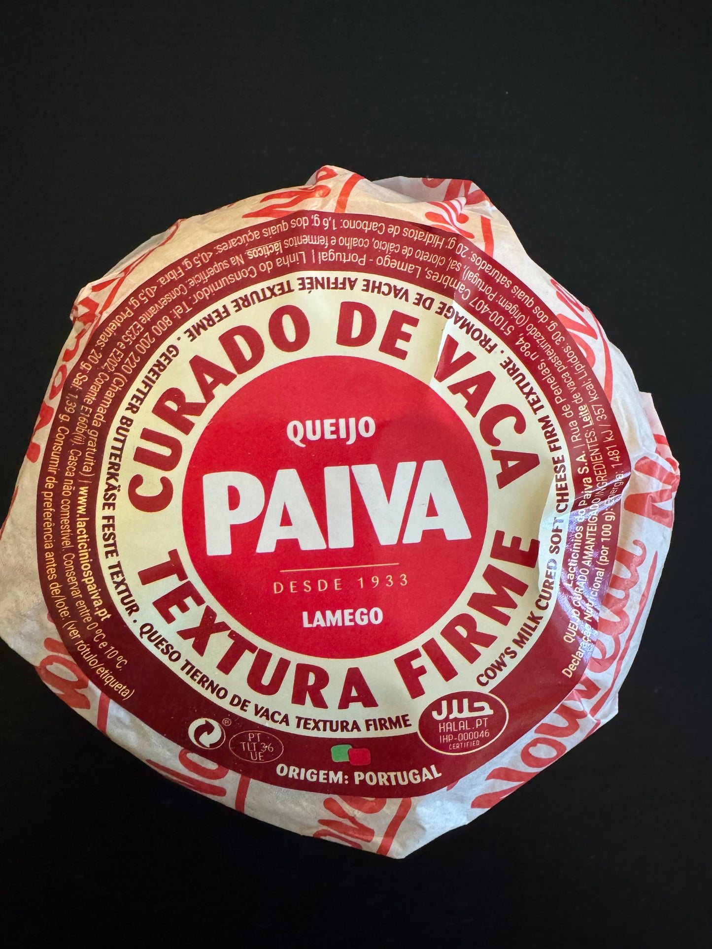 Paiva Queijo Curado de Vaca 500g