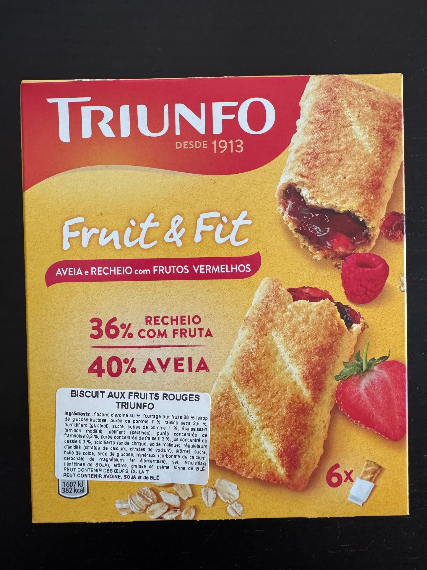 Fruit & Fit aveia Frutos Vermelhos 200g