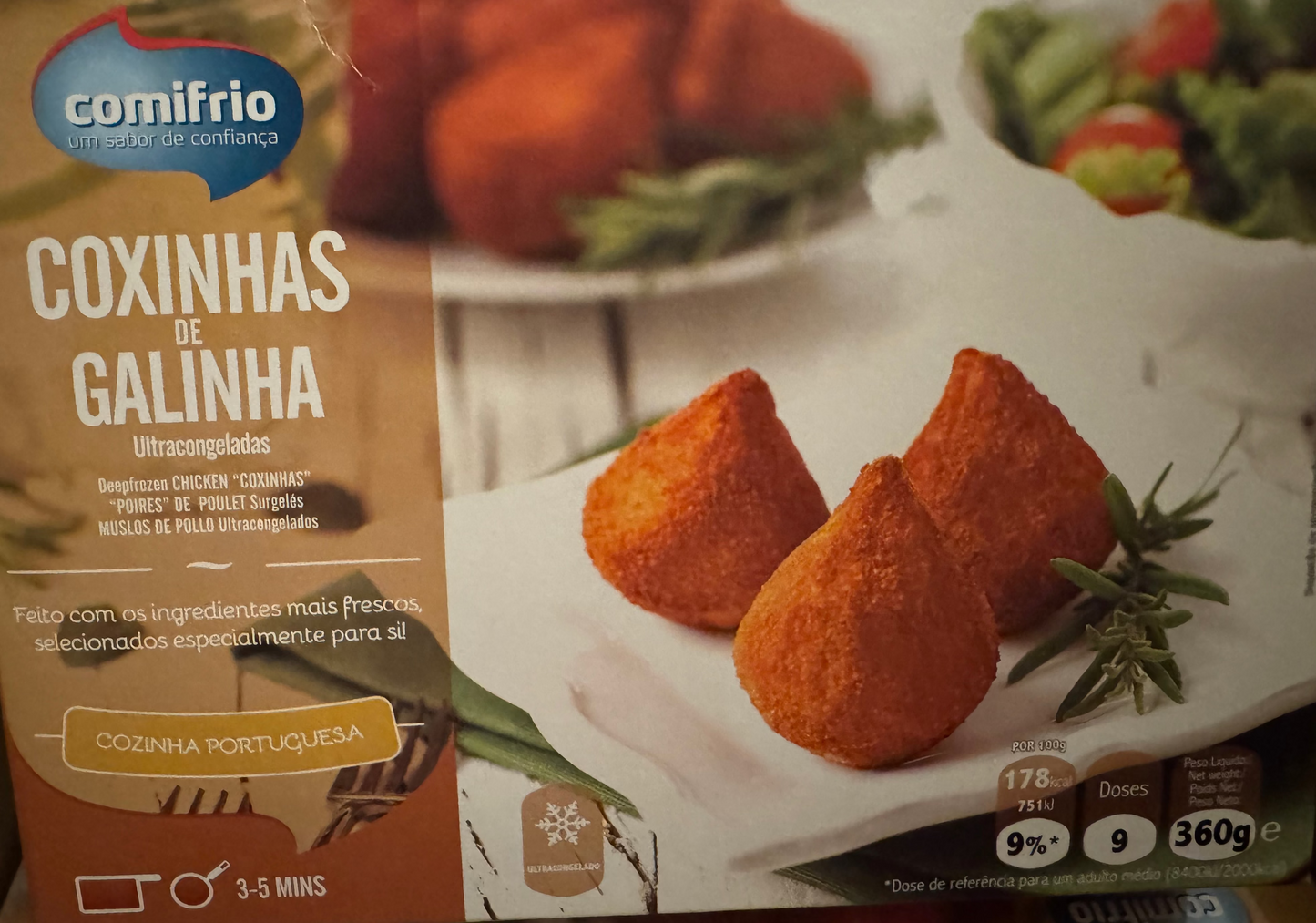 Coxinhas de Galinha Congelado 360g
