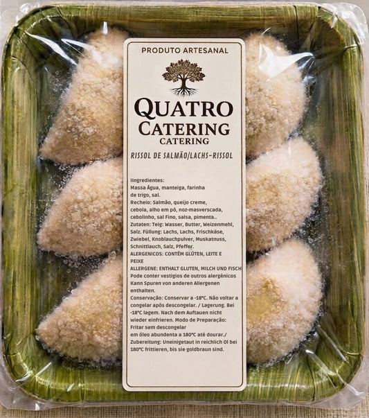 Rissois Salmão Artesanais congelados 6unidades 320g-380g