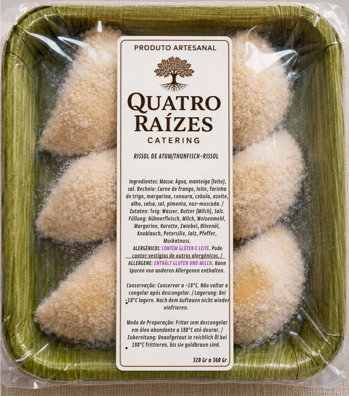 Rissois Atum Artesanais congelados 6unidades 320g-380g