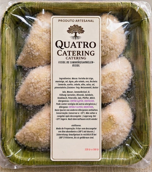 Rissois Camarão Artesanais congelados 6unidades 320g-380g
