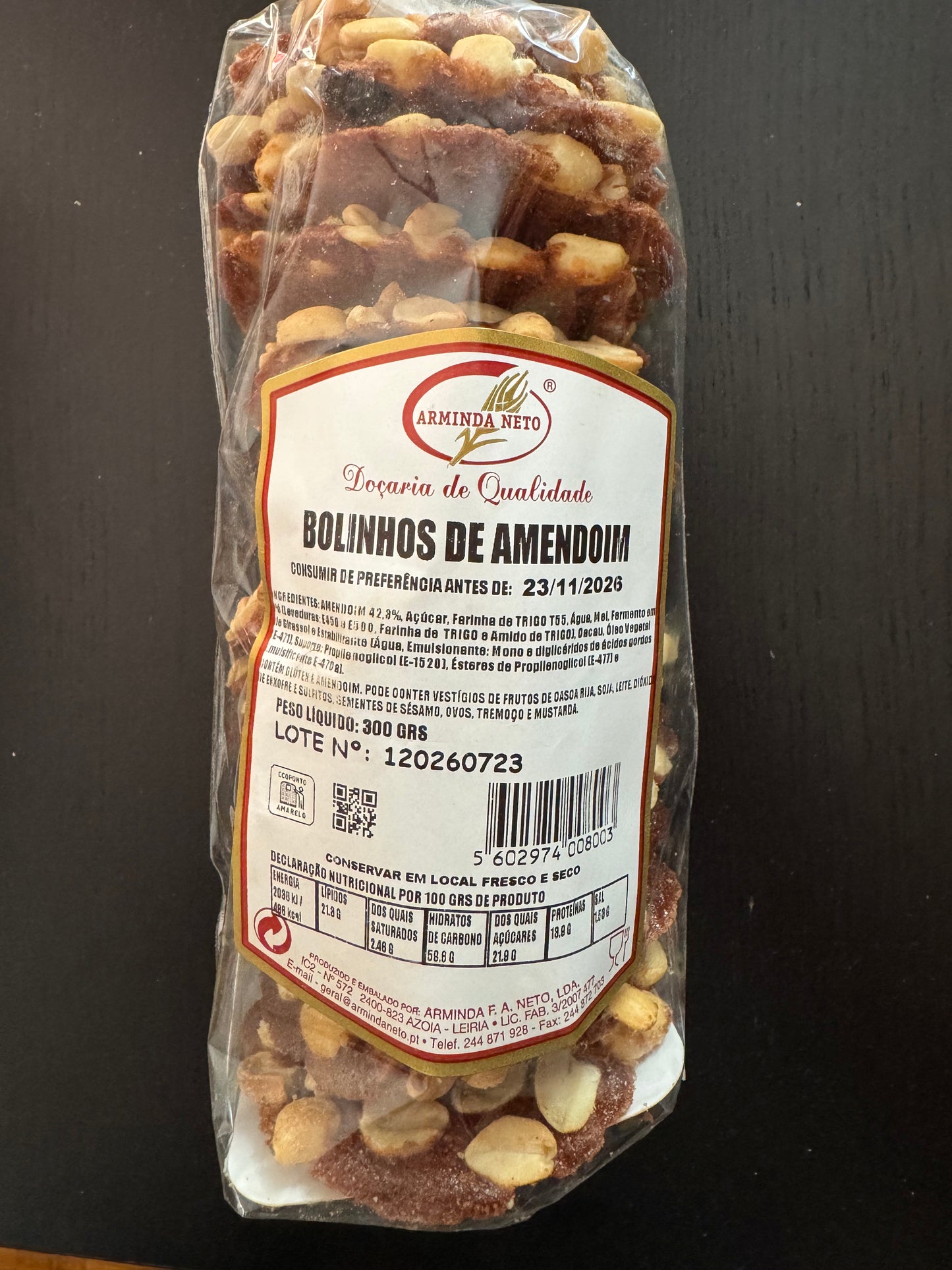 Bolinhos de Amendoim 300g validade 23.11.26